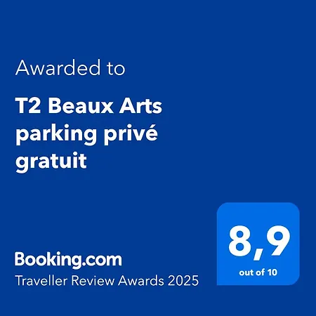 T2 Beaux Arts Parking Prive Gratuit Апартаменты *
