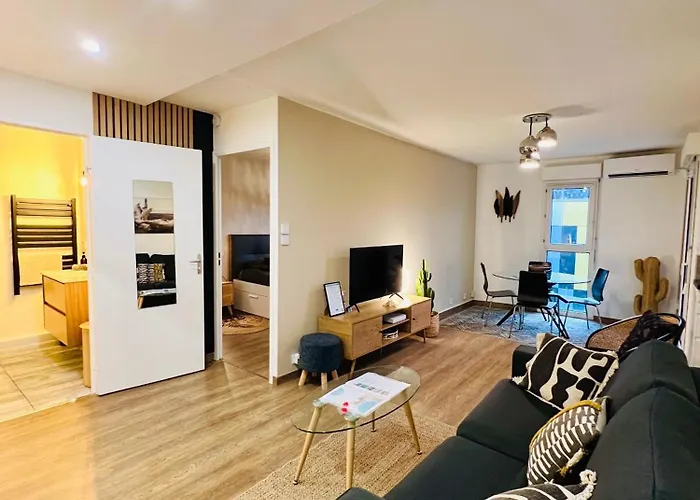 T2 Beaux Arts Parking Prive Gratuit Apartman Montpellier